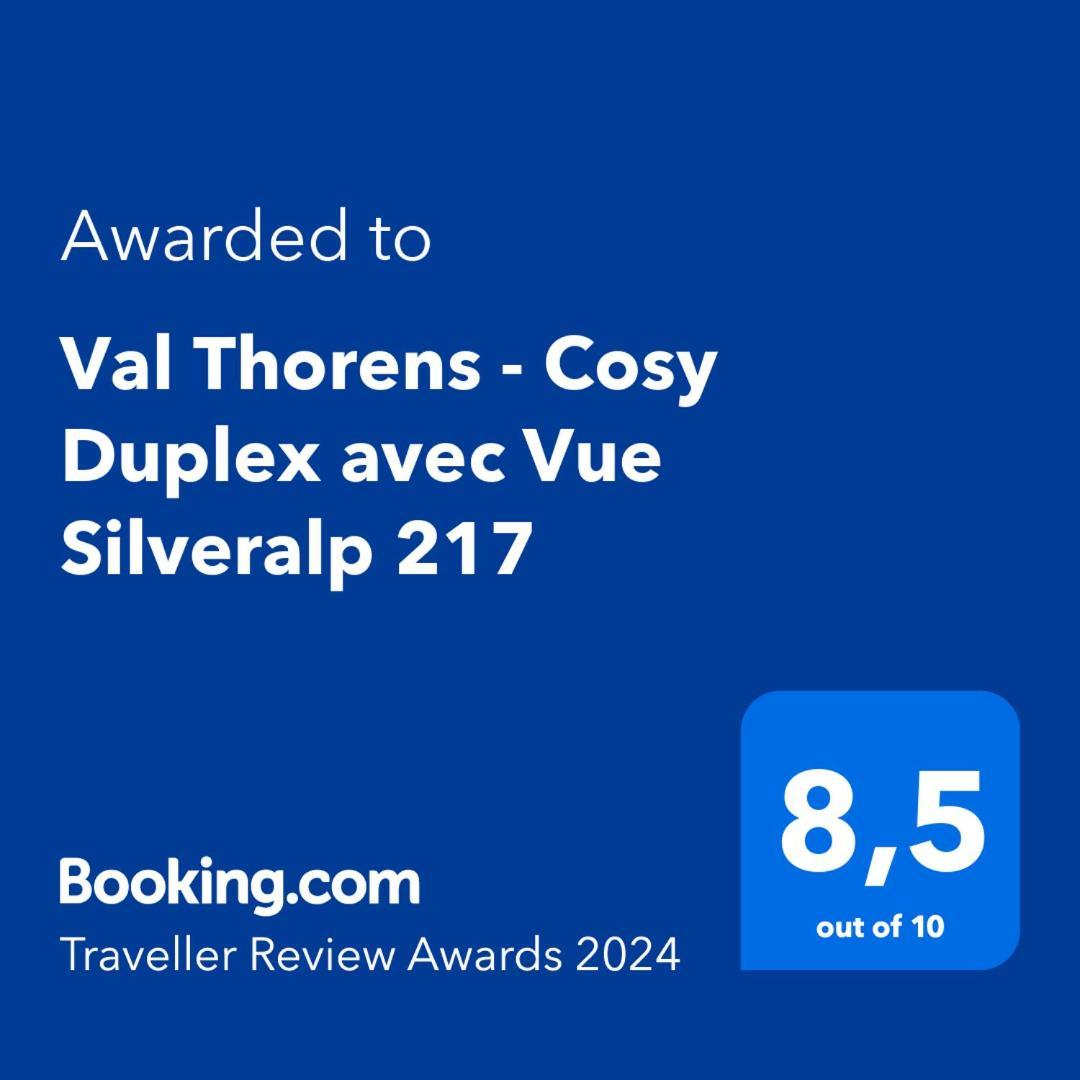 Val Thorens - Cosy Duplex Avec Vue Silveralp 217 外观 照片